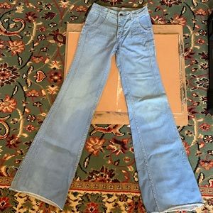 Vintage French Star high rise bell bottom flare jeans